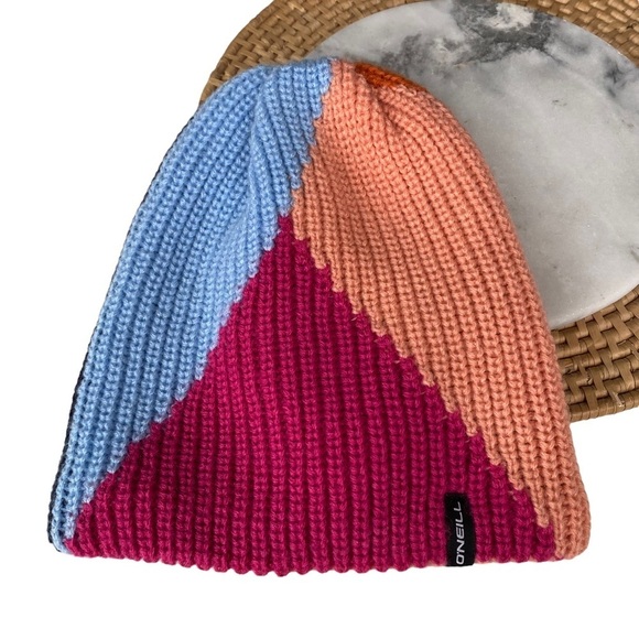 O'Neill Accessories - Oneill Womens Beanie Hat Knit Colorful Fleece Lined Winter One Size Cozy Black